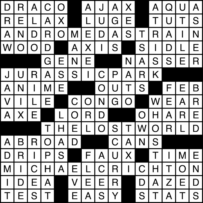 Based on eight crossword clue