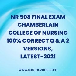 Nr 226 final exam chamberlain