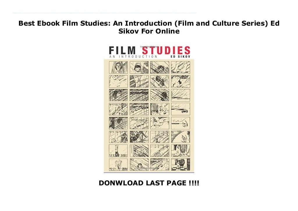 Ed sikov film studies an introduction pdf