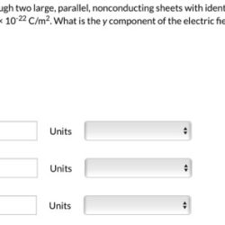 The figure shows cross-sections through two large parallel nonconducting sheets