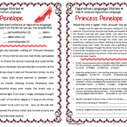 Identifying figurative language in fiction answer key